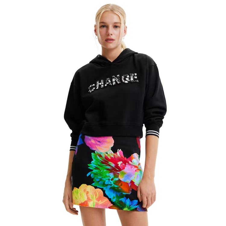 Adicionar ao carrinho Desigual Sweatshirt Crop Top Change Desigual Sweatshirt Crop Top Change