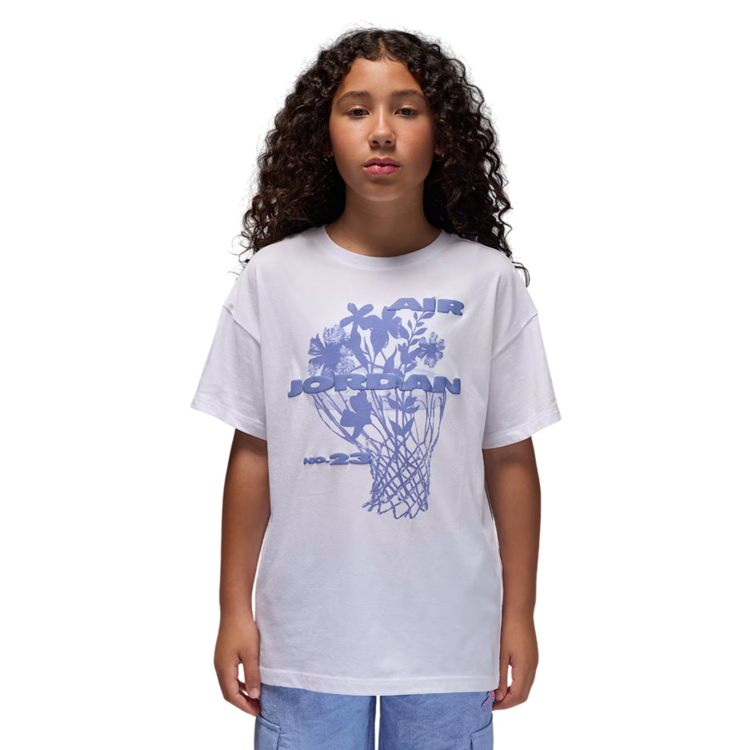 Jordan Girls JBD 23 Flowers SS Tee "White"