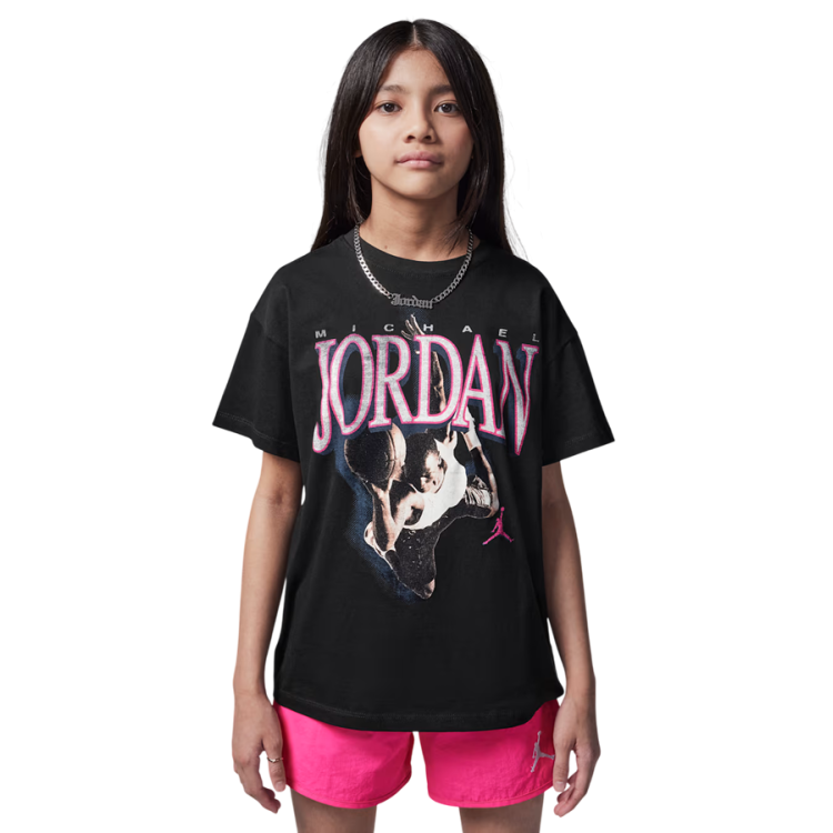 Jordan Girls JDB Soar Oversize Graphic T-Shirt "Black"