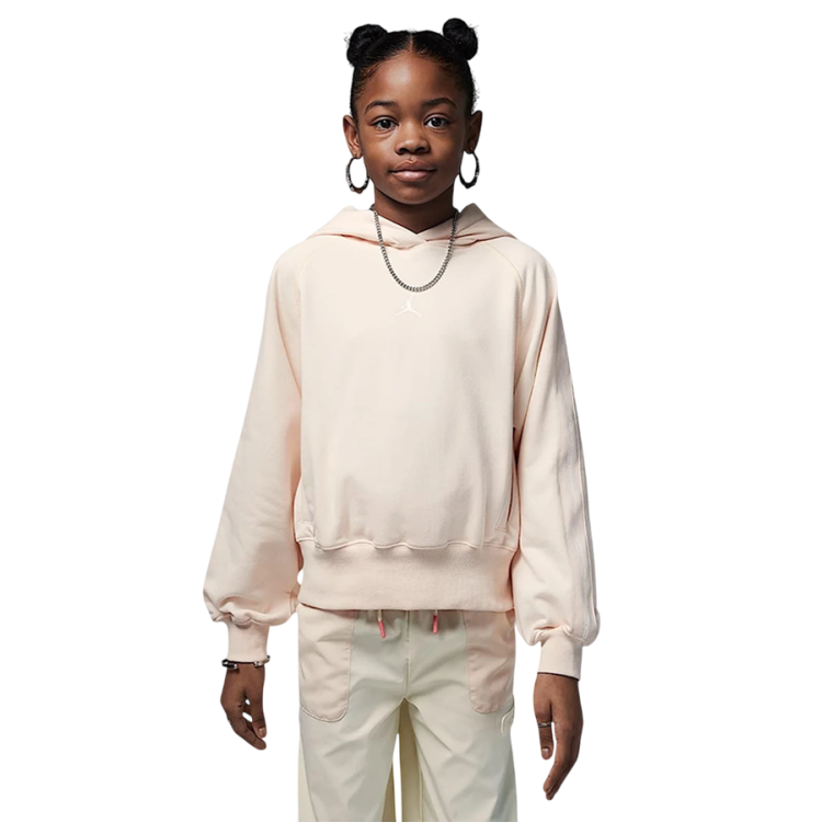 Jordan Girls JFG Dri-FIT Sport Pollover Hooodie "Guave Ice"