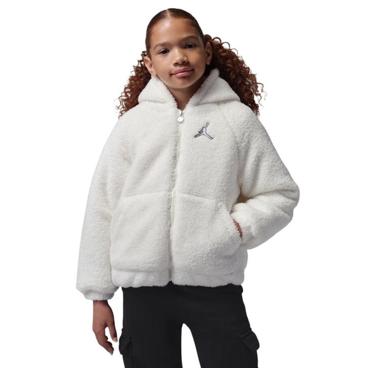 Jordan Girls Jumpman Lo-Light Sherpa Jacket "Sail"