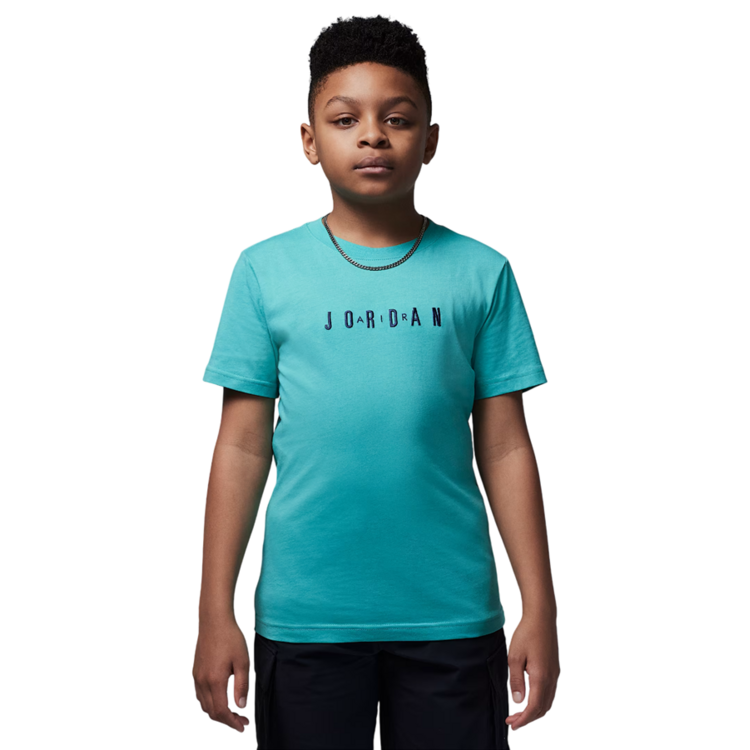 Jordan Infants JDB MJ Wordmark Embroidered Tee "Washed Teal"