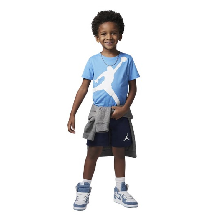 Jordan Infants Jumpman Jumbo Tee Short Set "Midnight Navy-Carolina"