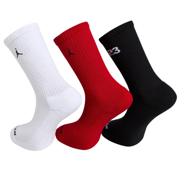 Jordan Kids Baseline Crew Socks "Gym Red"