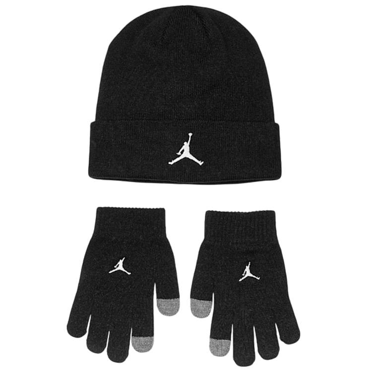 Jordan Kids Essential Beanie and Gloves 2Piece Set "Black"