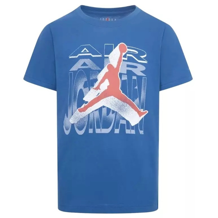 Jordan Kids JDB Air 2 3D Short Sleeve Tee "Industrial Blue"