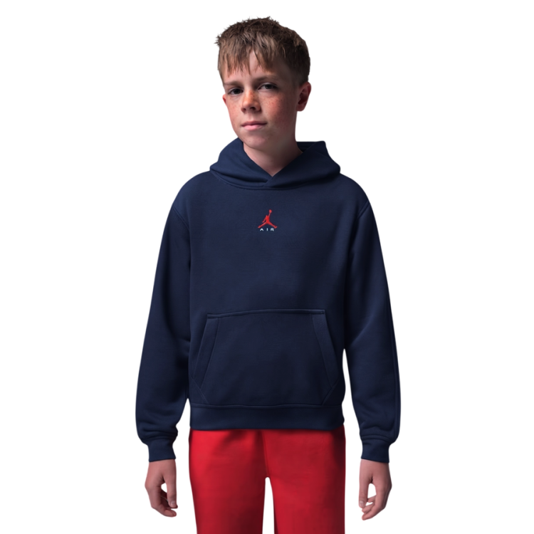 Jordan KIds JDB Brooklyn Fleece Pullover Hoodie "College Navy"