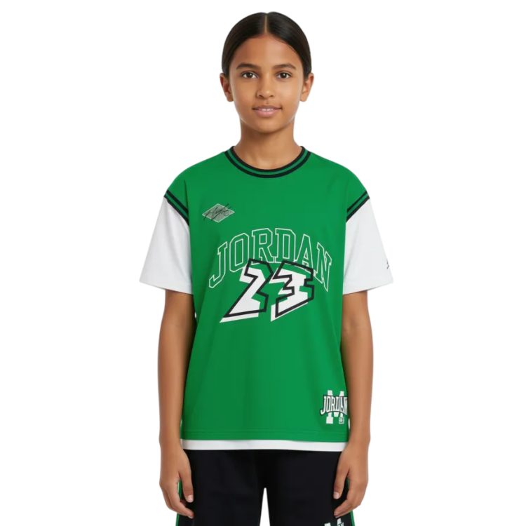Jordan Kids JDB Dinasty Jersey T-shirt "Lucky Green"