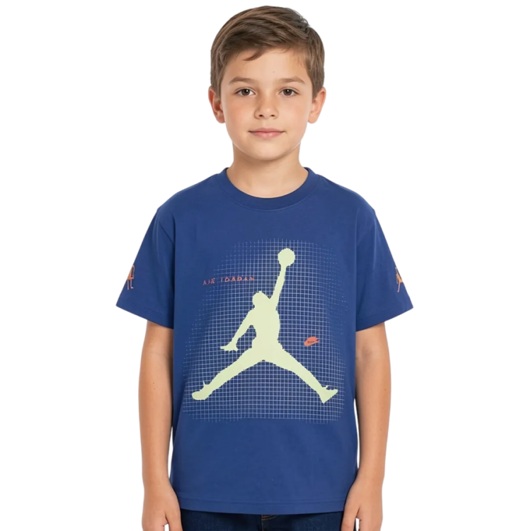 Jordan Kids JDB Jumpman Grid Blur Tee "Game Royal"