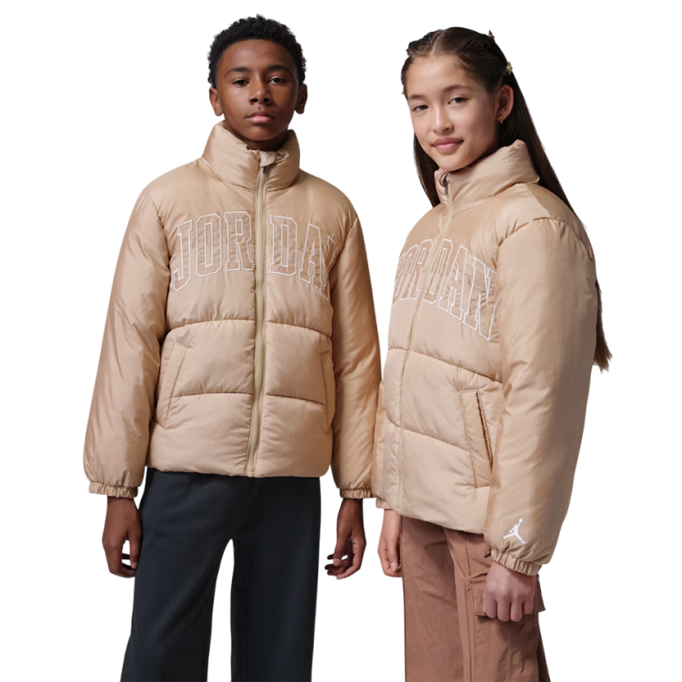 Jordan Kids JDB Mixed Media Puffer Jacket "Legend Medium Brown"