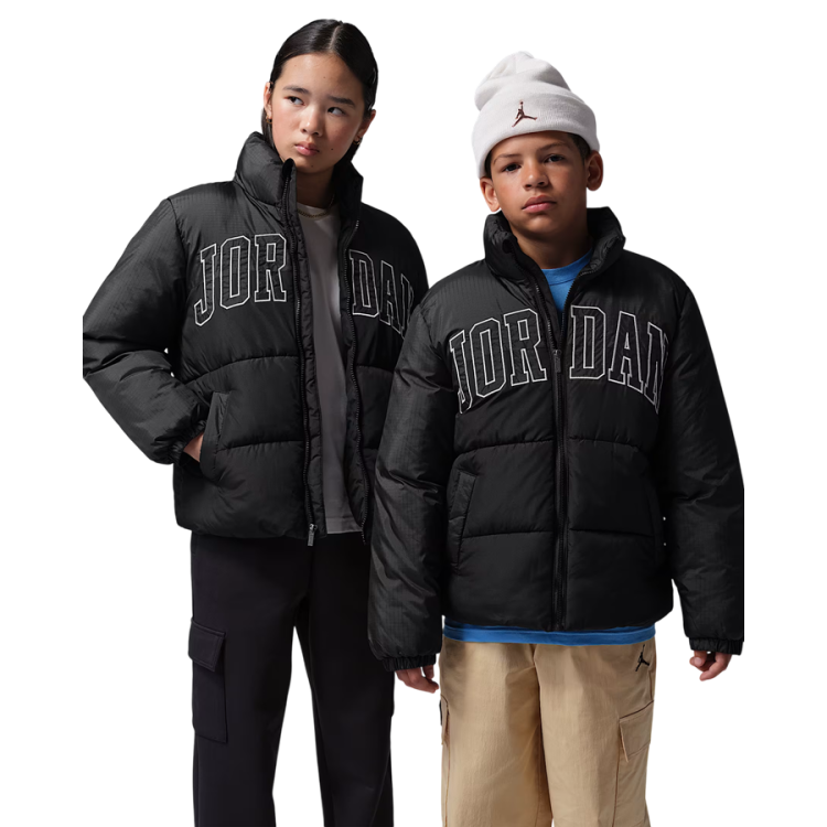 Jordan Kids JDN Mixed Media Puffer Jacket "Black"