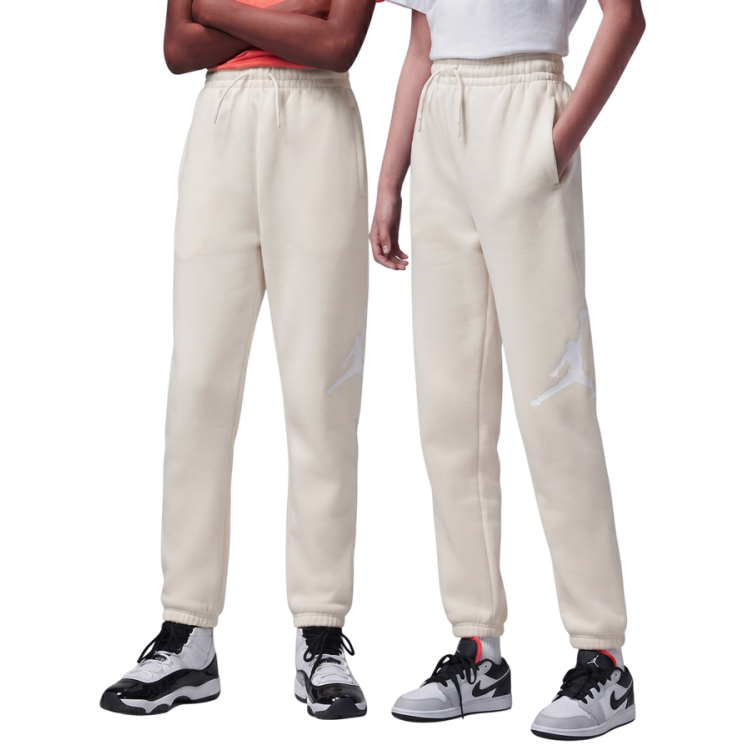 Jordan Kids Jumbo Jumpman Fleece Pants "Pearl White"