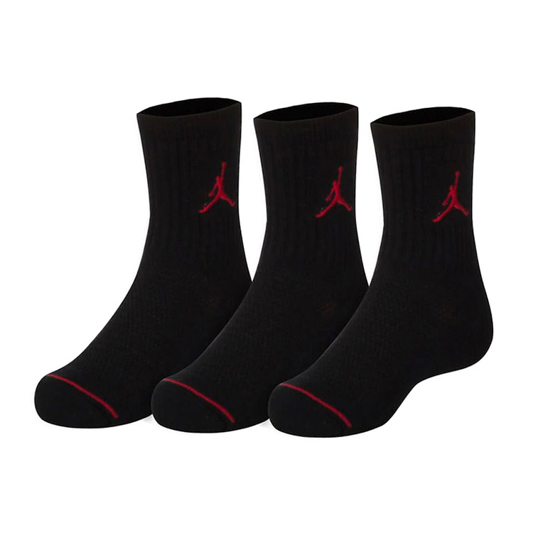 Adicionar ao carrinho Jordan Kids Jumpman Crew Socks 3 Pair (27-35) "Black" Jordan Kids Jumpman Crew Socks 3 Pair (27-35) "Black"