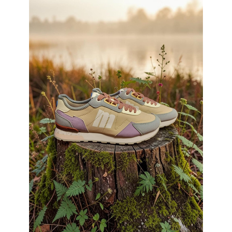 Mustang Sneakers Joggo "Beige Plity Azul"