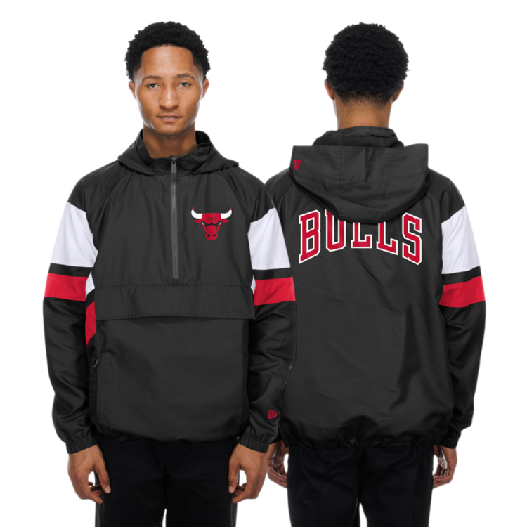 New Era Chicago Bulls H1 Quarter-ZIP 2984 Anorak Windbreaker