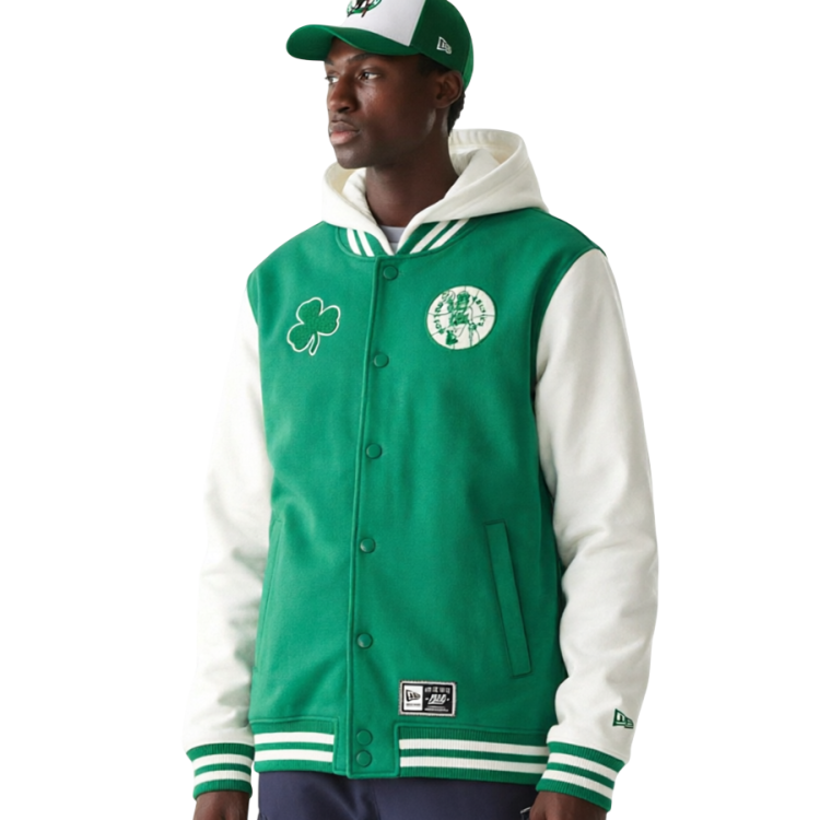 New Era NBA Boston Celtics Hardwood Classics College Hooded Jacket "Green"