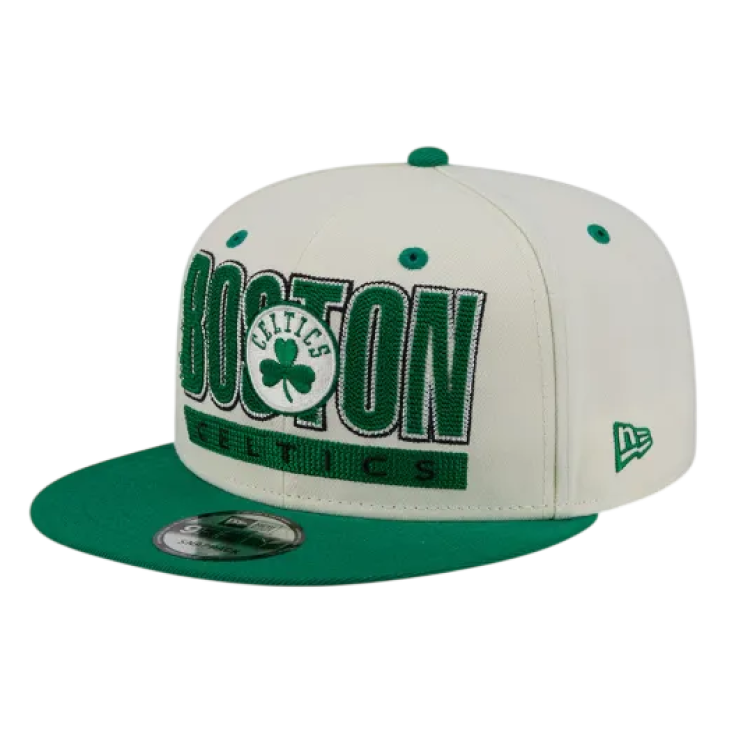 New Era NBA Boston Celtics Stacked Chrome 9Fifty Snapback