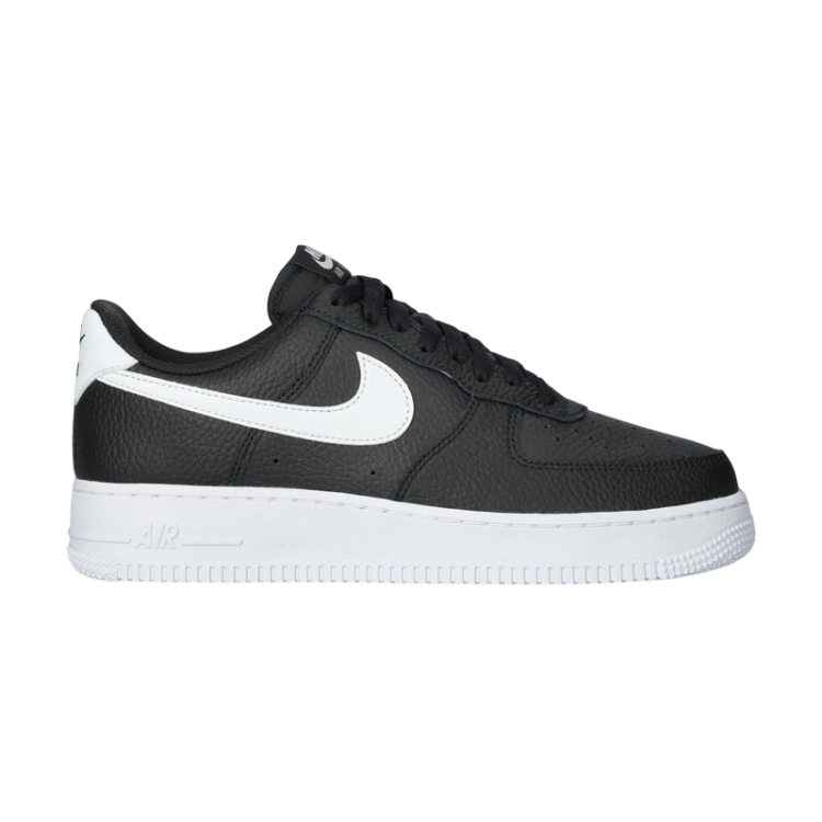 Nike Air Force 1 Low '07 Black White Pebbled Leather