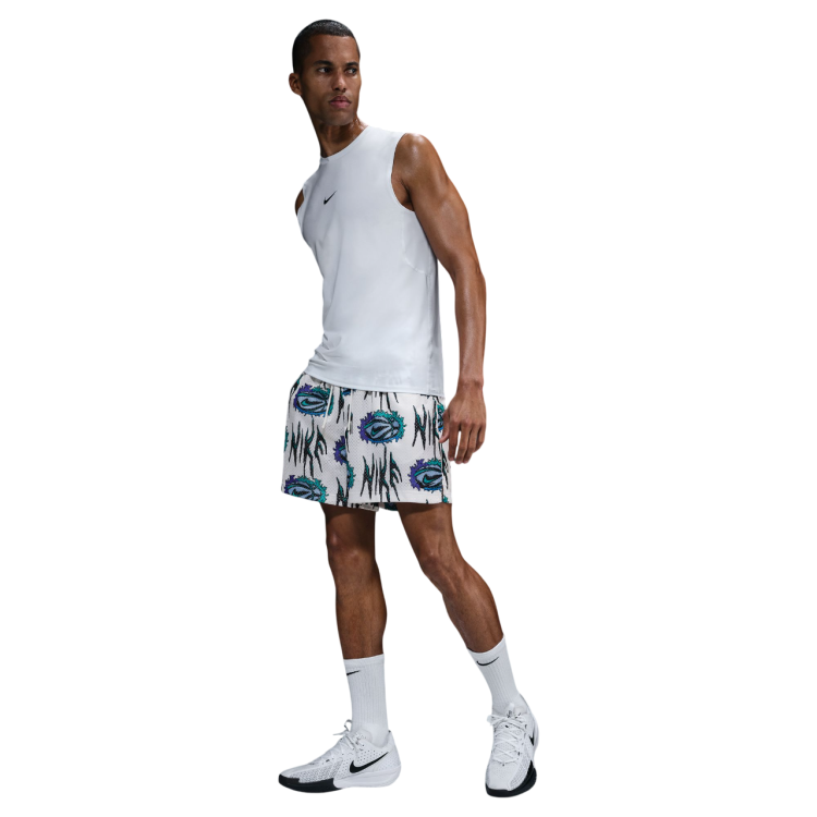 Nike Practice Mesh 5" Dri-FIT Basketball Shorts "White"