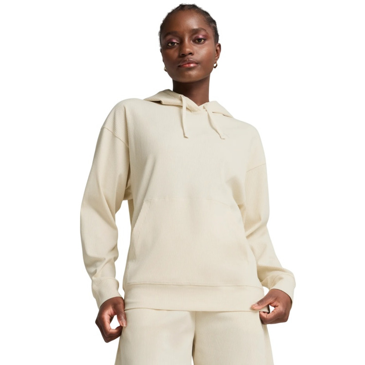 Puma ESS ELEVATED Comfort Rib Hoodie "Alpine Snow"