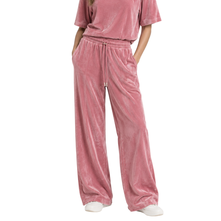 Puma ESS ELEVATED Comfort Velour Straight Leg Pants "Dusky Rosewood"