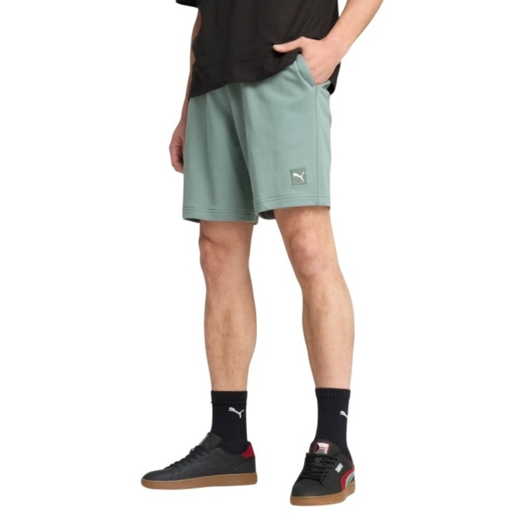 Puma ESS ELEVATED Shorts 9" TR "Green Moon"