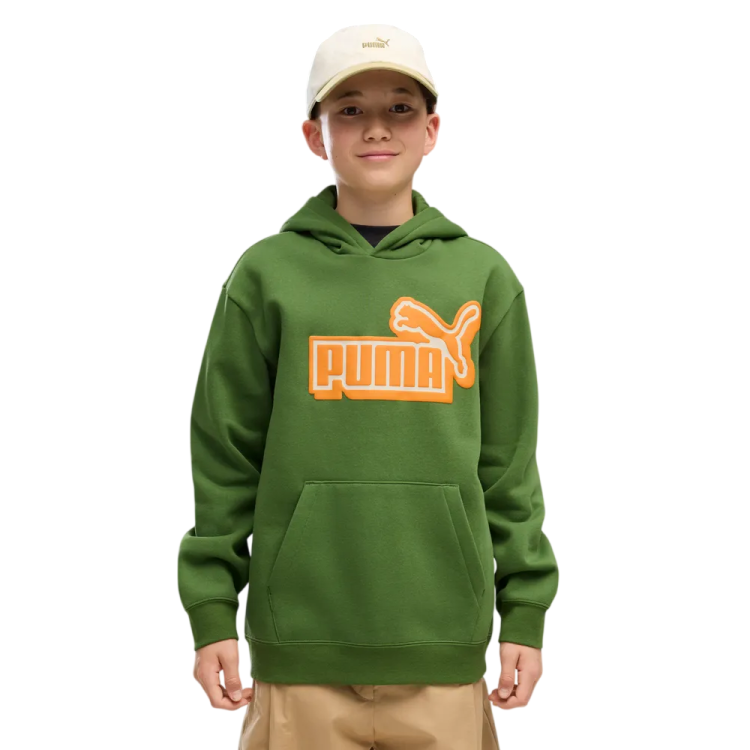 Puma ESS LOGO LAB Relaxed Hoodie FL B "Earthy Green"