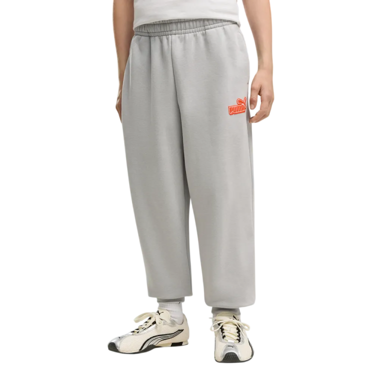 Puma ESS LOGO LAB Relaxed Sweatpants FL B "Gray Echo"
