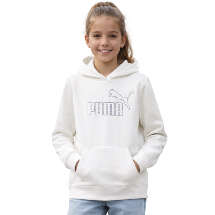 Puma ESS Rhinestone HOODIE TR G "White"