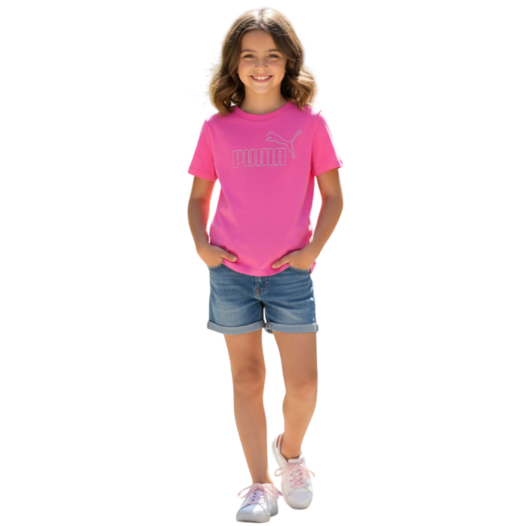 Puma ESS Rhinestone TEE G "Mauve Pop"