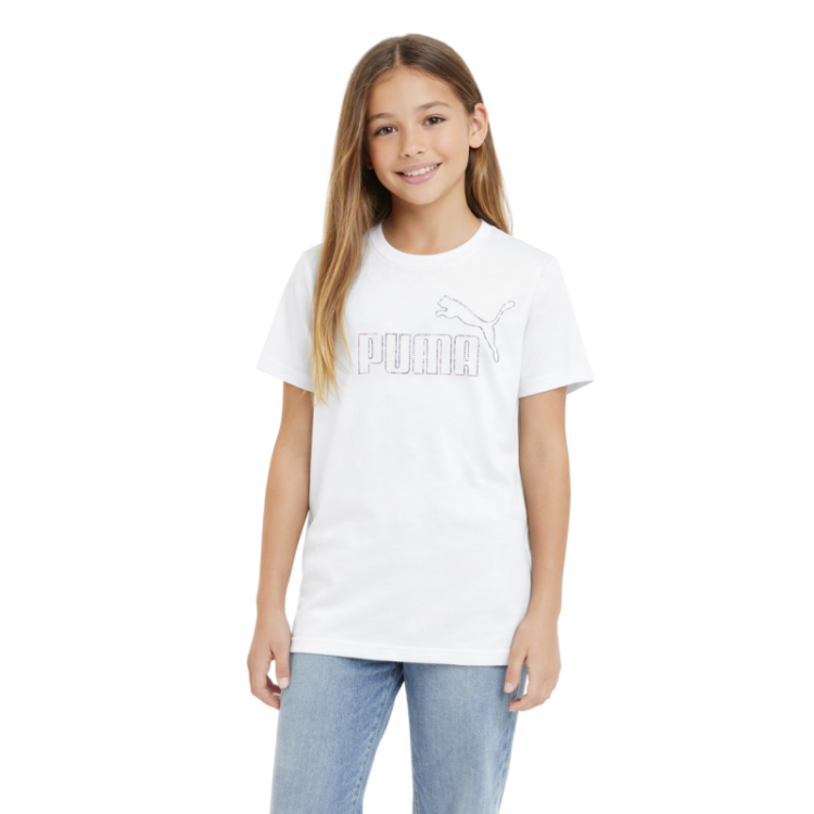 Puma ESS Rhinestone TEE G "White"