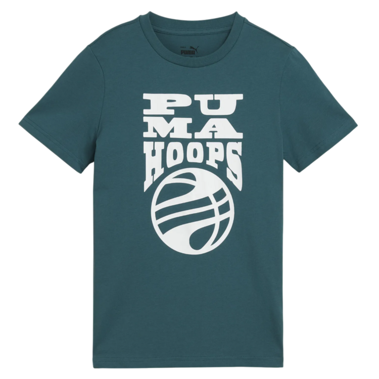 Puma Junior Basketball Blueprint Tee "Cold Green"