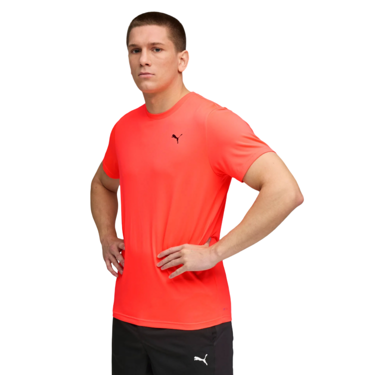 PUMA M TAD ESS SOLID CAT TEE LC "Glowing Red"