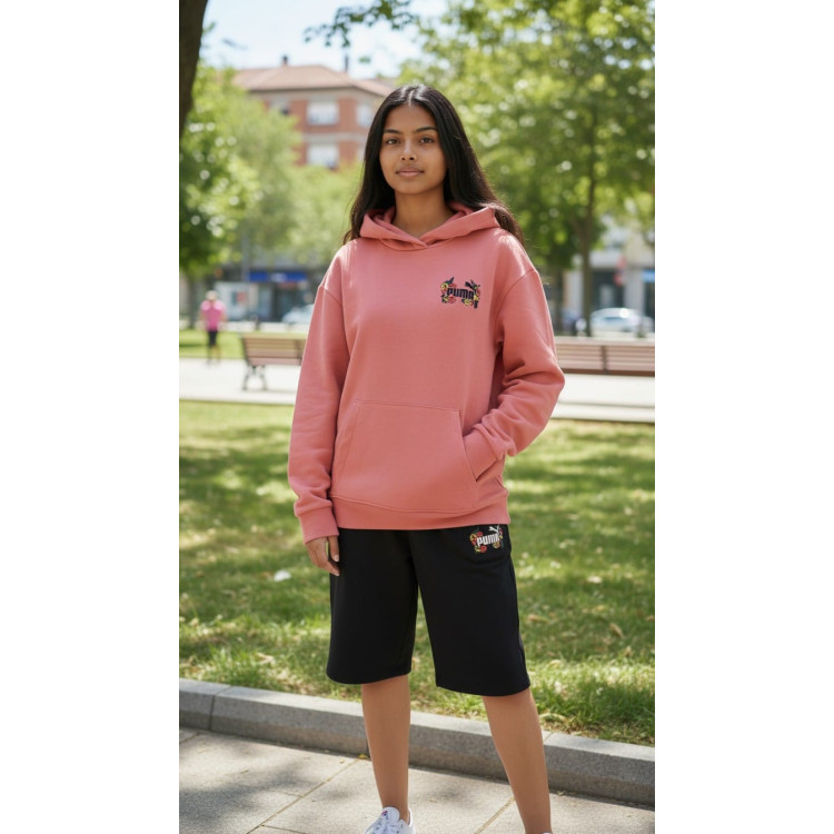 Puma MID90s Flower  Hoodie "Wild Pink"