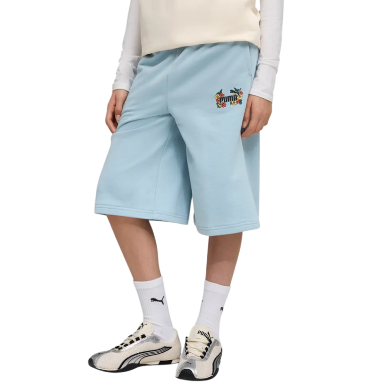 Puma MID90s Relaxed Long Shorts TR G "Seafoam"