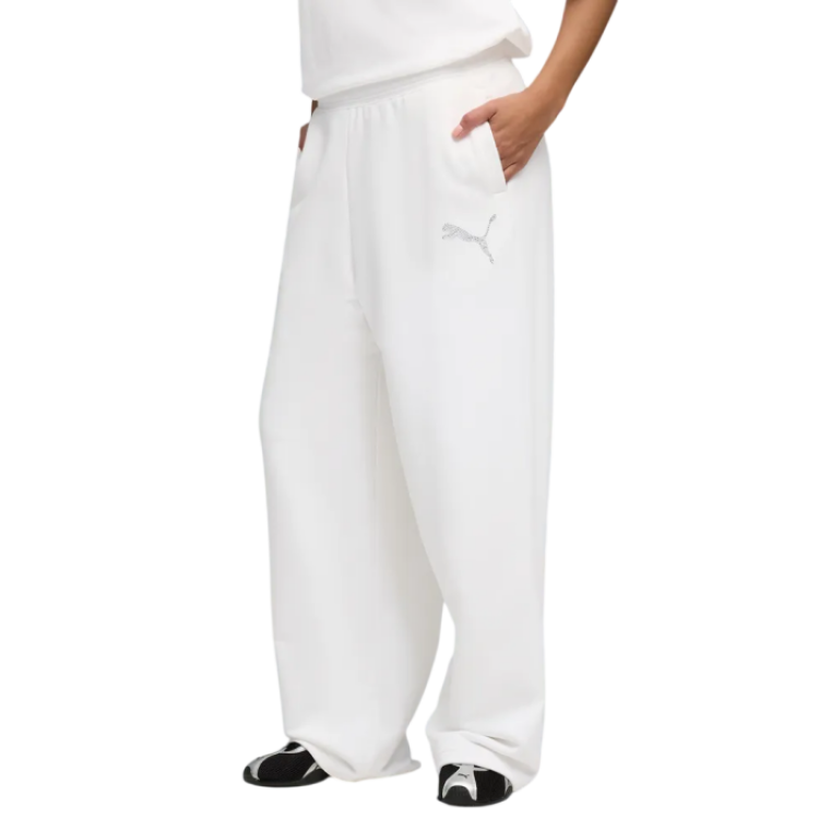 Puma Pantalòn ESS GRAPHIC Bedazzled "White"