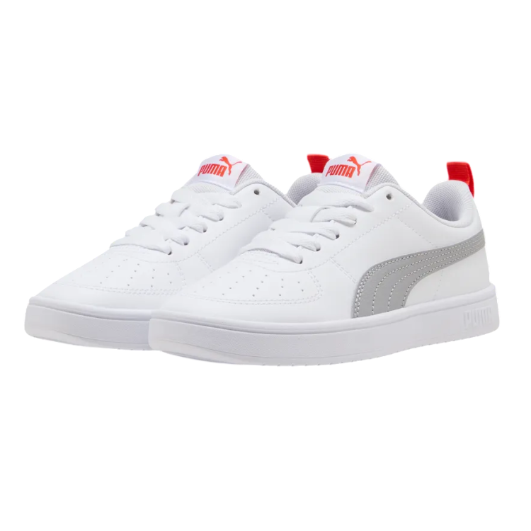 Puma Rickie Jr. "White-Gray Echo-Red Flash"