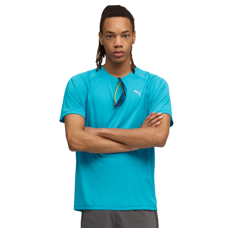 PUMA RUN VELOCITY TEE (POLY) "Speed Blue"