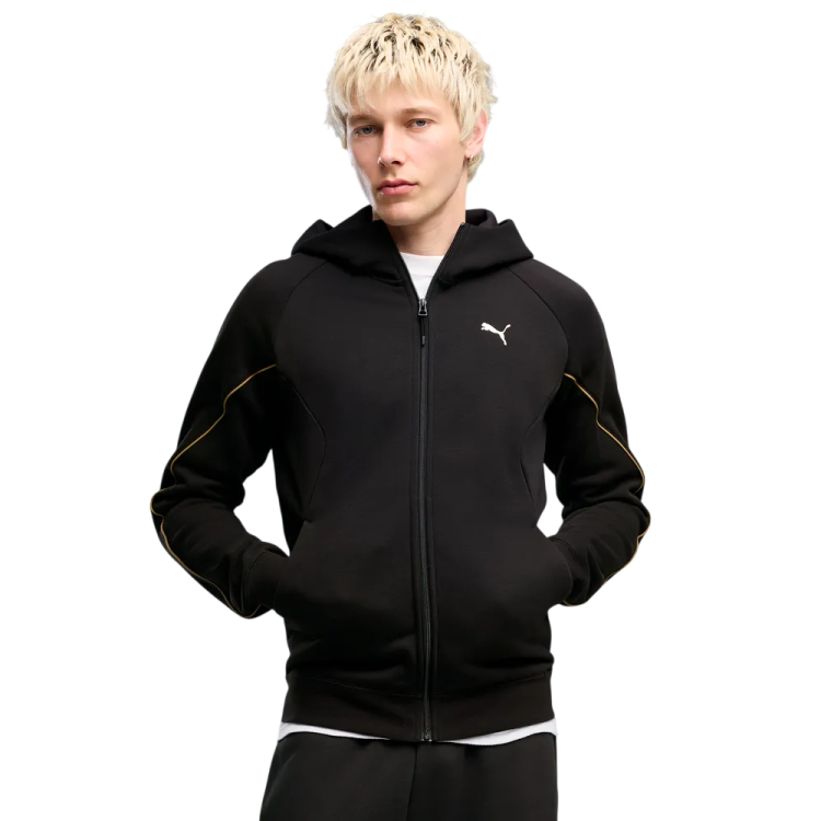 PUMA SPORT Graphic Holiday Full-Zip Hoodie FL " Black"