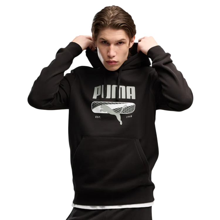 PUMA SPORT Logo Play Hoodie FL "Black"