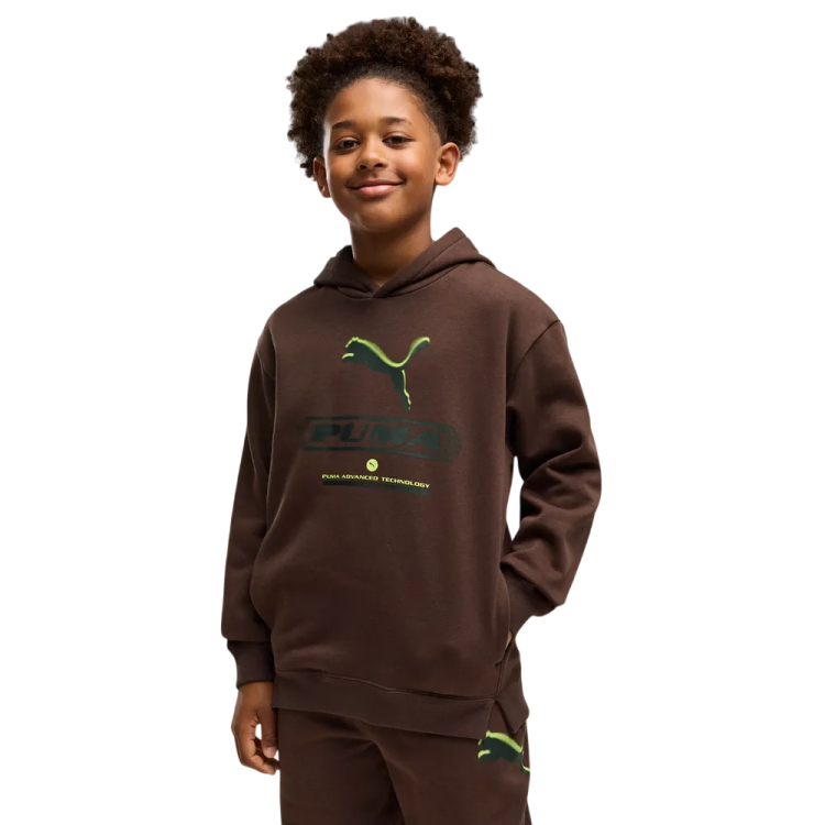 PUMA STREET Relaxed Hoodie FL B "Chocolate Fondue"