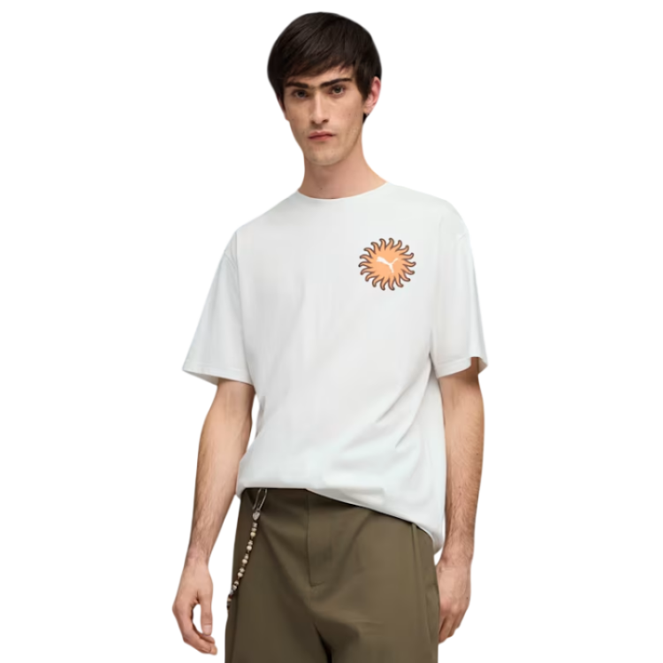 Puma SUNSET DRIVE Relaxed Tee "White"