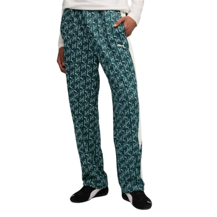 Puma T7 AOP Relaxed Track Pants PT "Green Terrain"
