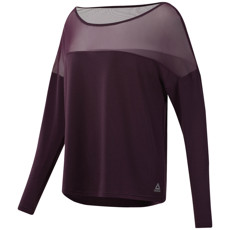 Adicionar ao carrinho Reebok Dance Mesh Long Sleeve Top W Reebok Dance Mesh Long Sleeve Top W