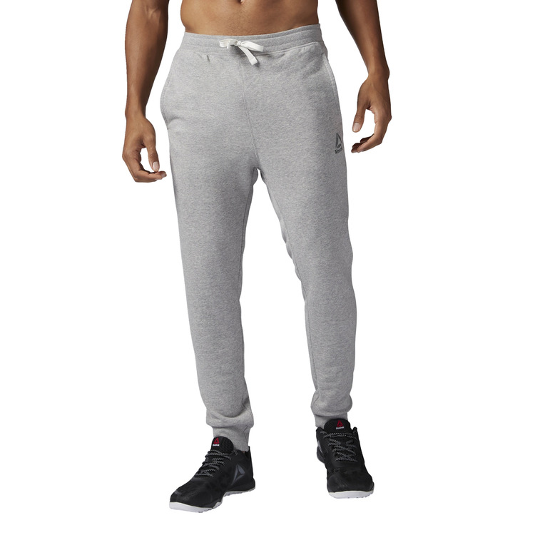 Adicionar ao carrinho Reebok Elements French Terry Cuffed Pant (Medium Grey Heather) Reebok Elements French Terry Cuffed Pant (Medium Grey Heather)