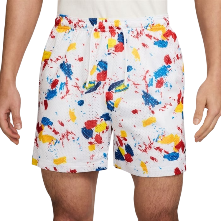 Nike Men's Dri-FIT 5" Practice Mesh Basketball Shorts "White"