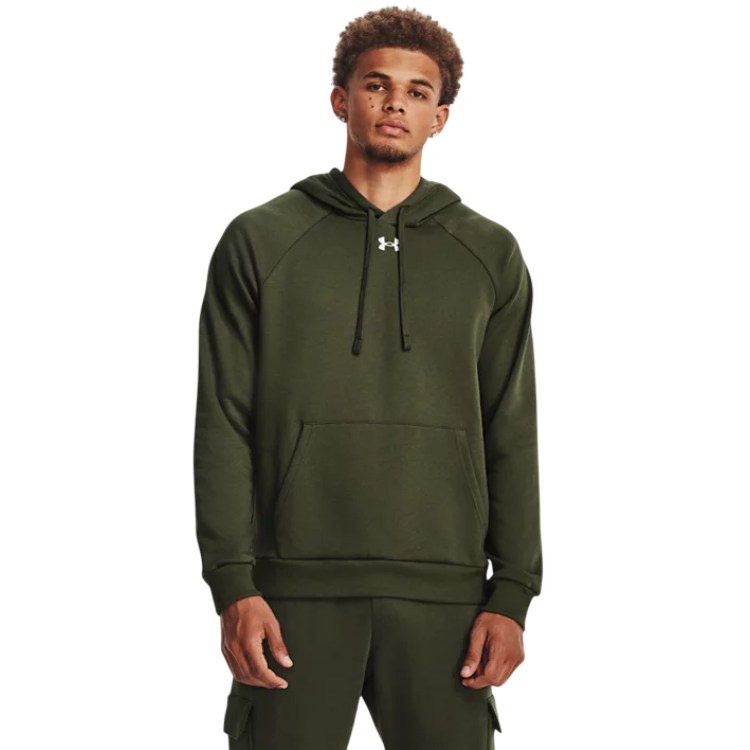UA Men´s Rival Fleece Hoodie "Marine OD Green-White"