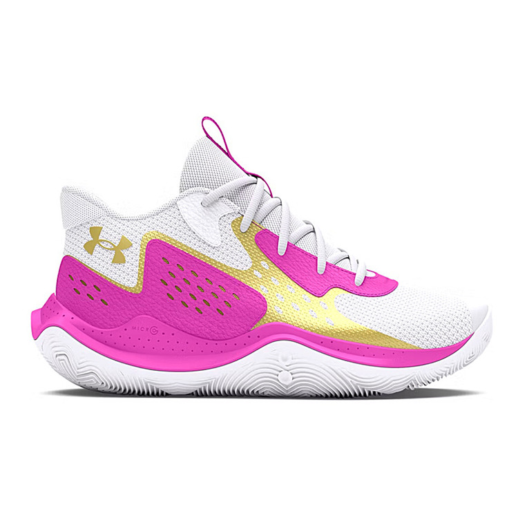Adicionar ao carrinho Under Armour GS Jet '23 Jr. "White VividMagenta Gold" Under Armour GS Jet '23 Jr. "White VividMagenta Gold"