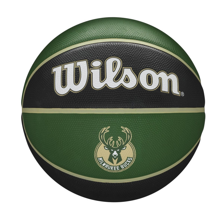 Adicionar ao carrinho Wilson NBA Basketball Team Tribute Milwaukee Bucks Ball Size. 7 Wilson NBA Basketball Team Tribute Milwaukee Bucks Ball Size. 7