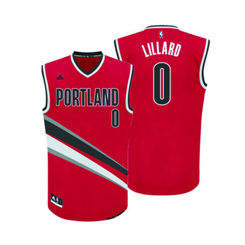 Adidas Jersey Replica Damian Lillard 0 Blazers